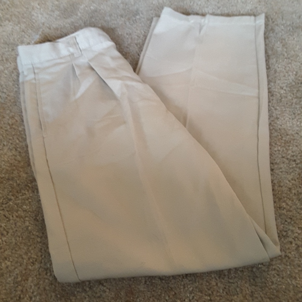 French Toast khaki chinos pleat front pant size 14